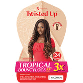 Outre X-Pression Twisted Up Pre-Looped Crochet Braid - TROPICAL BOUNCY LOCS 22" 3X
